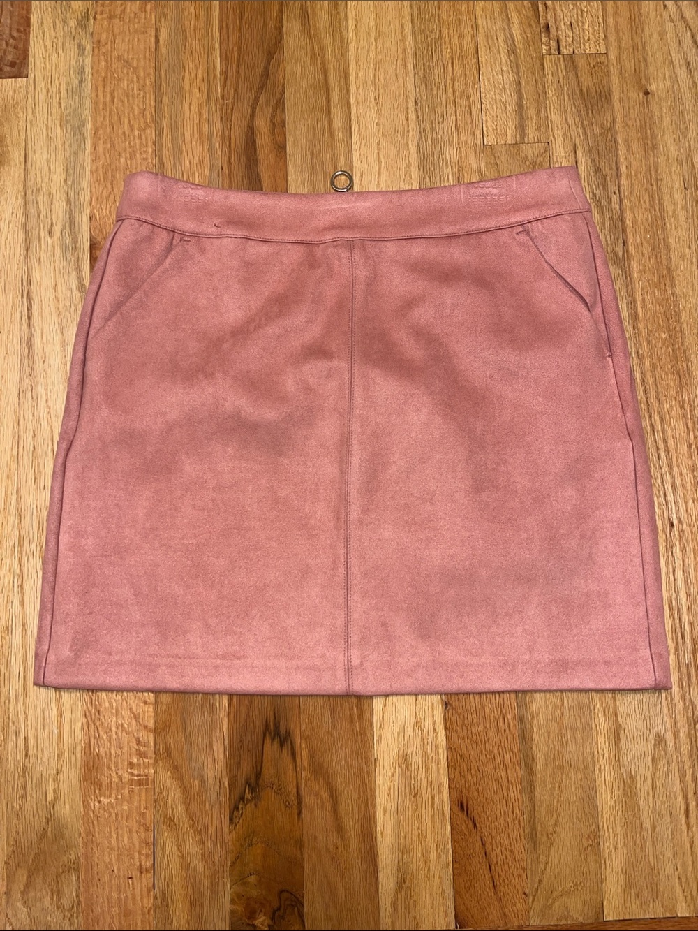 Vero Moda Dusty Rose Suede-Look Mini Skirt